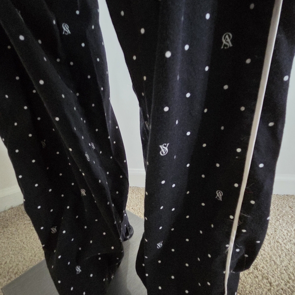 Victoria's Secret Womens Black White Pajama Set Size Large PJ Set - Picture 7 of 11